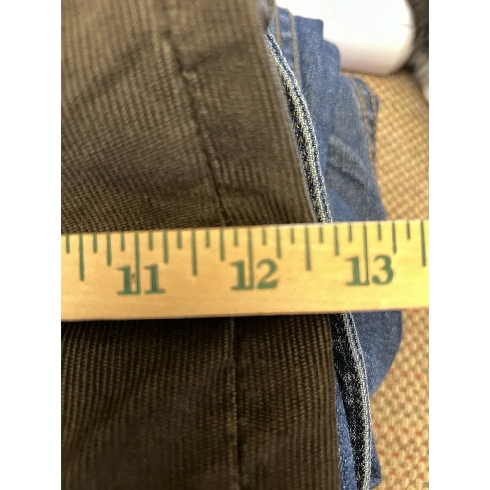 Levi's White Tab 514 Slim Straight Fit Corduroy Pants 36x34 Brown Vintage Mens